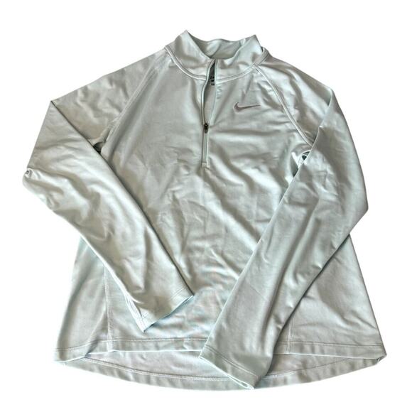 Nike Dri-Fit Running 1/4 Zip Pullover Layer Women's Size Medium Mint - Picture 1 of 4